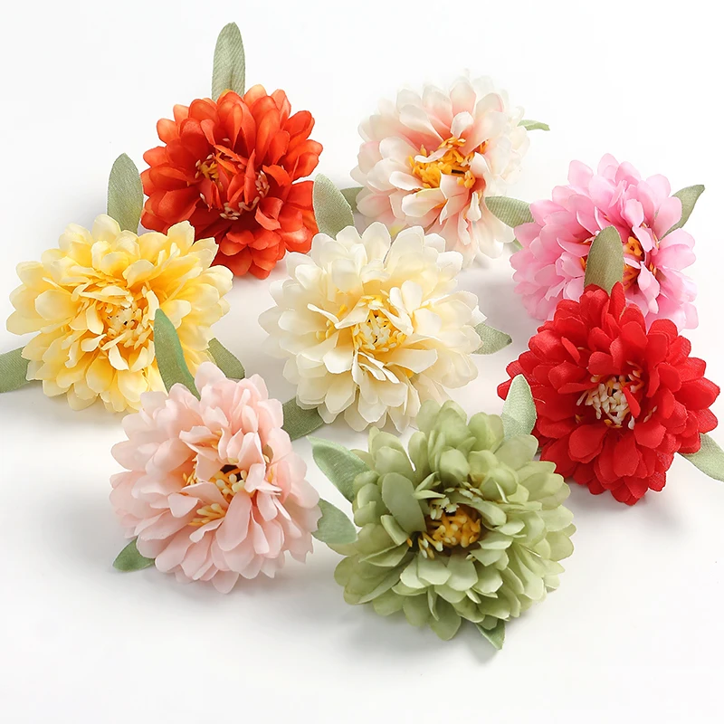 10/20Pcs Silk Artificial Flowers Heads for Home Decor Wedding Marriage Decoration Fake Flowers DIY Craft Wreath Gift Accessories