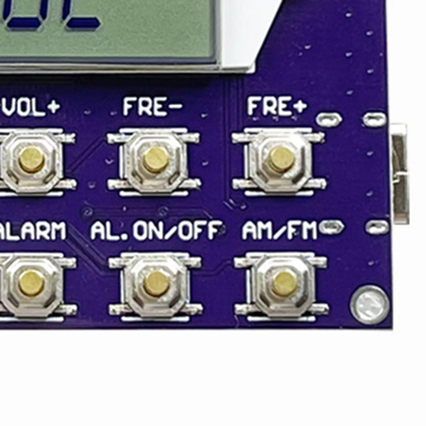 Módulo receptor de Radio MW FM SW de banda completa reloj Digital pantalla LED 87-108MHz estación de modulación de frecuencia almacenamiento automático