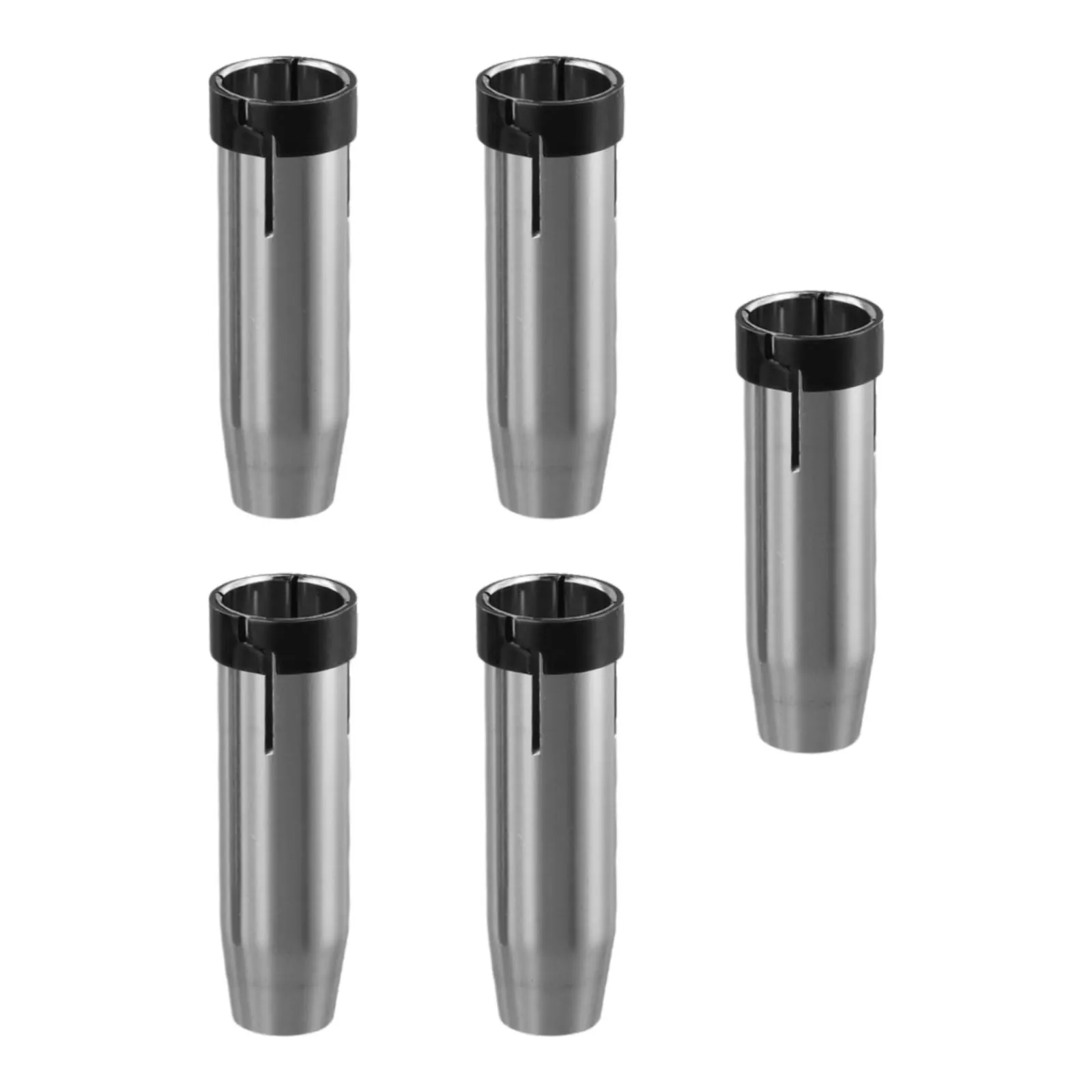 5pcs Nozzle Set Silver Gas Nozzle Replacement 5-Piece Set Compact Size Easy To Install High Temperature Resistant