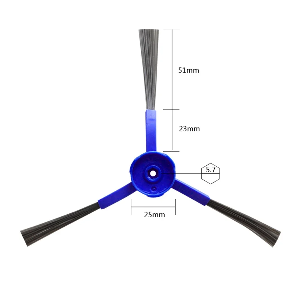 6 uds cepillos laterales para MEDION para X40 SW (MD 20040) Robot repuestos de aspiradora accesorios de repuesto
