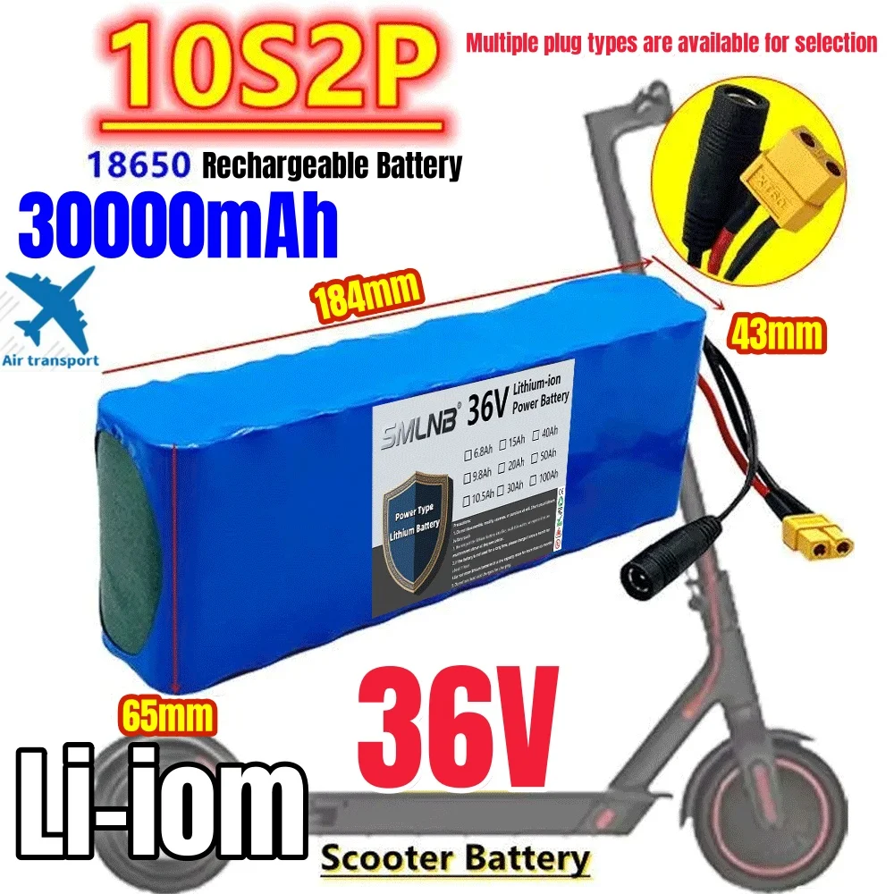 

NEW 10S2P 36V 30000mAh 42v Electric Scooter Battery Lithium Electric Scooter 800W Electric Scooter Battery 10s2p 36V Battery