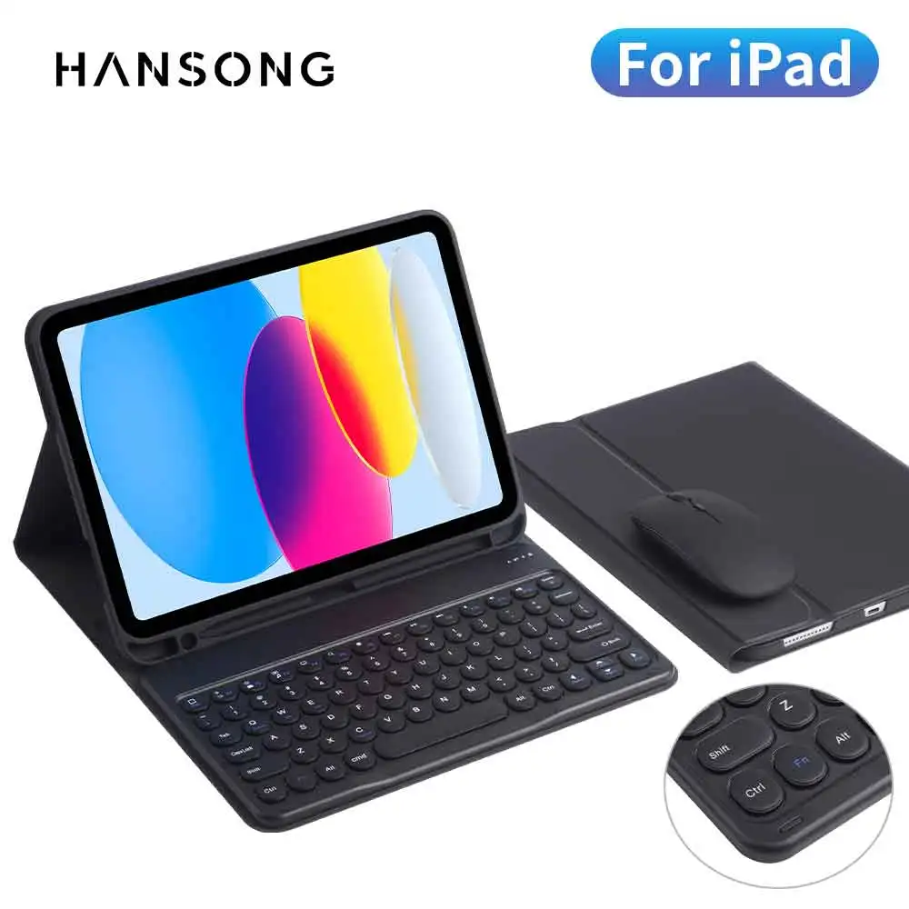 

Tablets Keyboard Case For iPad 10th 11th A16 Generation Air 11 M4 2026 M2 M3 Air 4 5 10.2 9/8/7th 10.2 5th 6th 9.7 Cover