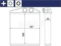 

Heater radiator for AH6000S C COMBO C TIGRA B