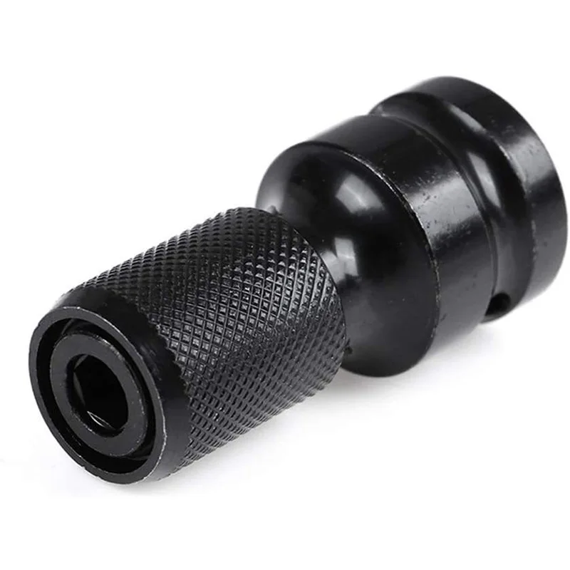 

1pc Impact Wrench To Drill Adapter 1/2 To 1/4 Hex Converter Socket Extension Bit Holder for Electric Wrench and Power Tools