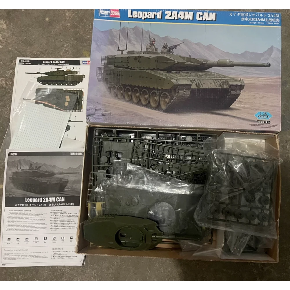 

Hobbyboss 83867 Масштаб 1:35 Канада Леопард 2A4M CAN MBT Основный боевой танк Автомобиль Пластиковая сборка Модель Комплект Хобби Строительная игрушка