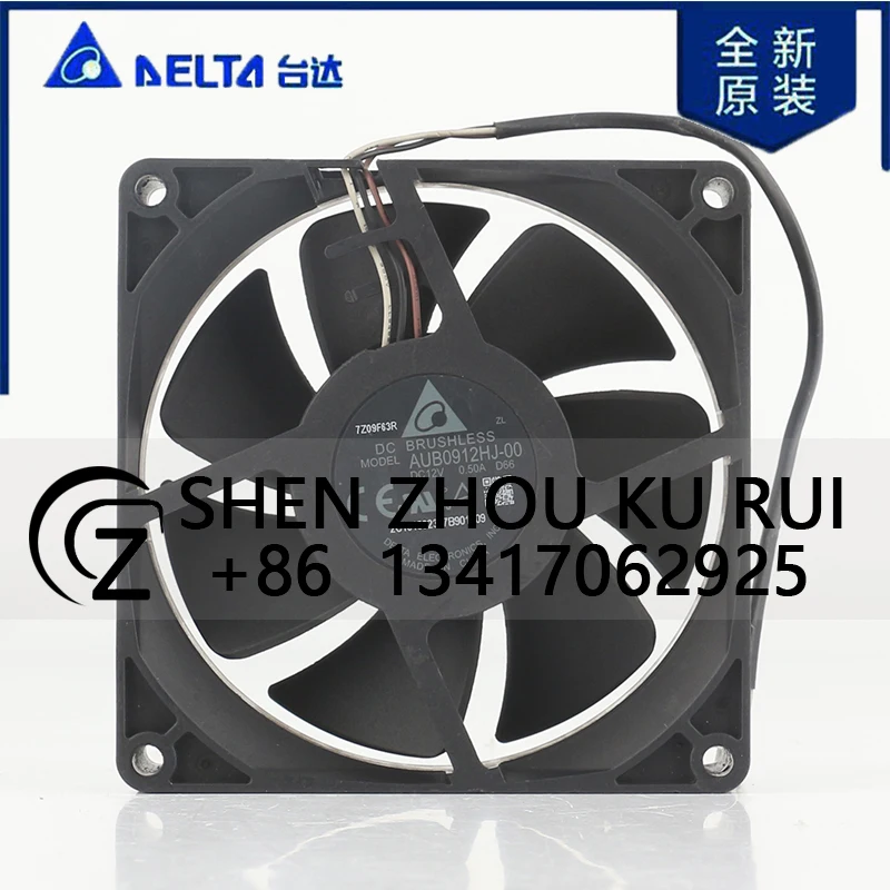 

Delta 5V 24V 48V DC12V 0.50A AC EC 9025 90X90X25MM 9CM PWM Temperature Control Inverter Projector 3-wire AUB0912HJ-00 Coolingfan