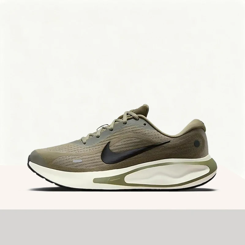 

Nike Journey Run Classic: Comfortable, Breathable,Soft,and Responsive Reflective Running Shoes for Men in Olive Green FN0228-302