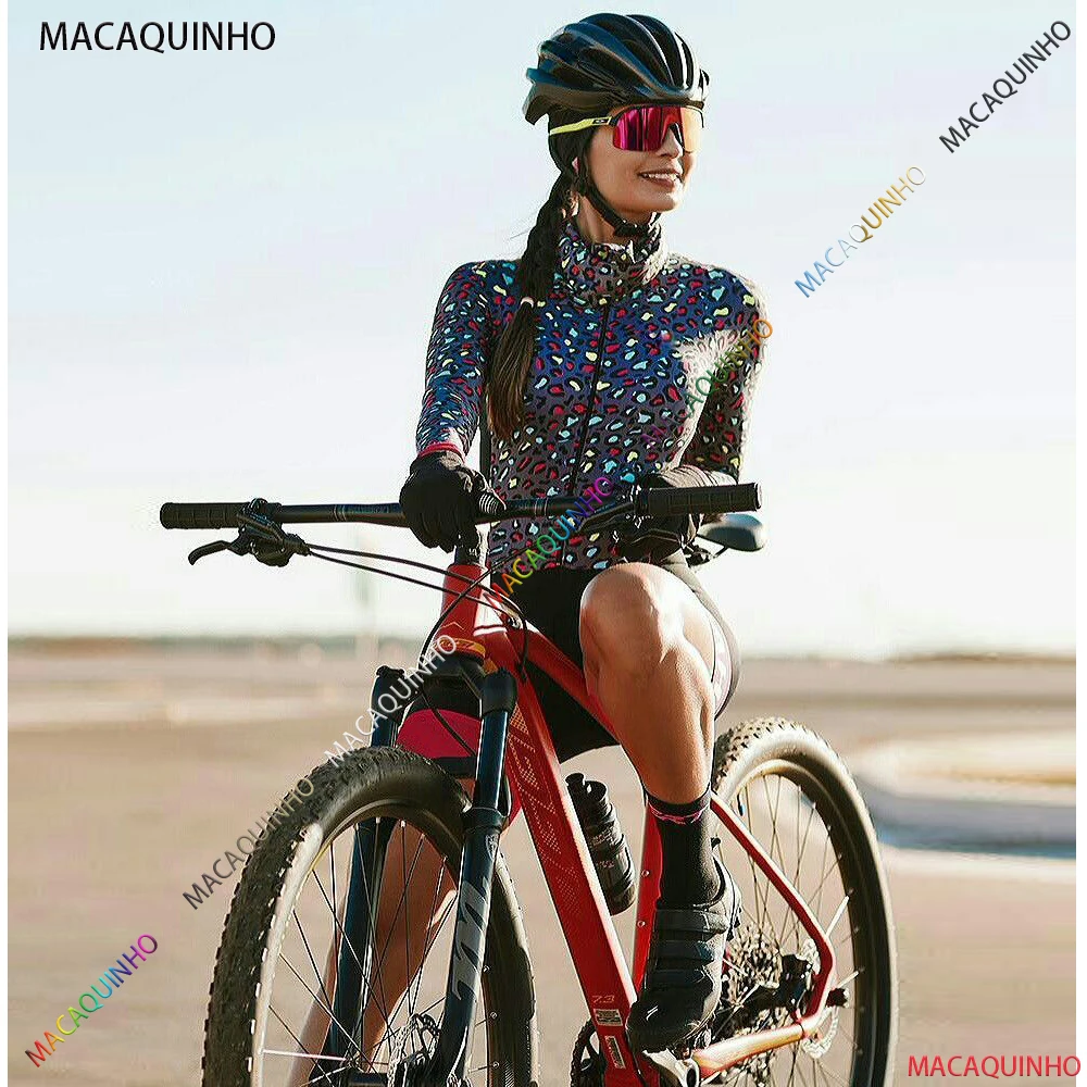 Macaquinho Ciclismo Women's Cycling Overalls Jumpsuit Free Shipping To Brasil Pedal Suit Long Sleeves Cyclist Kit 2022