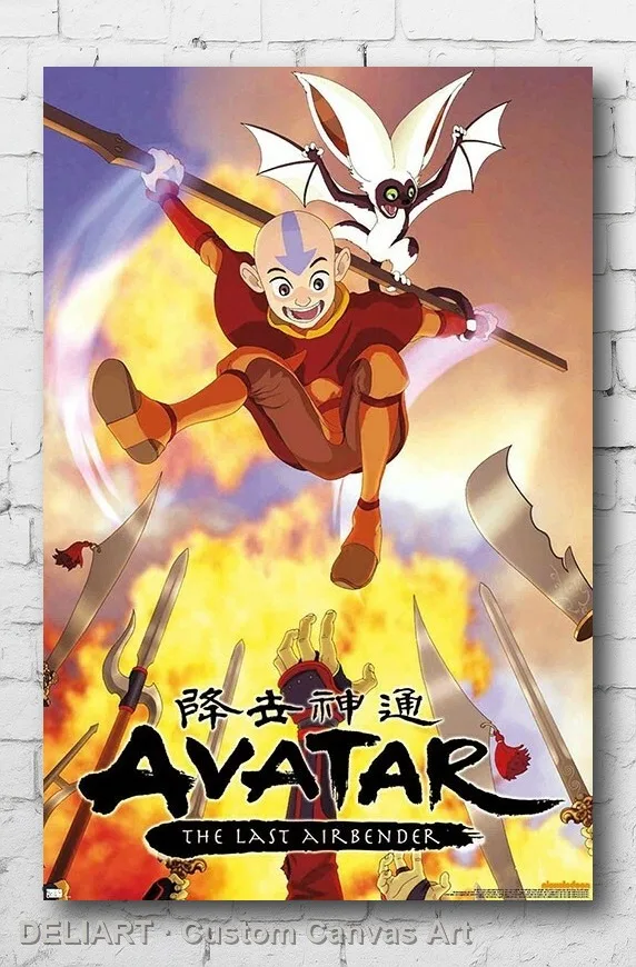 

AVATAR - LAST AIRBENDER MAP Canvas Poster Custom Size Available Room Decoration Home Decor Wall Art