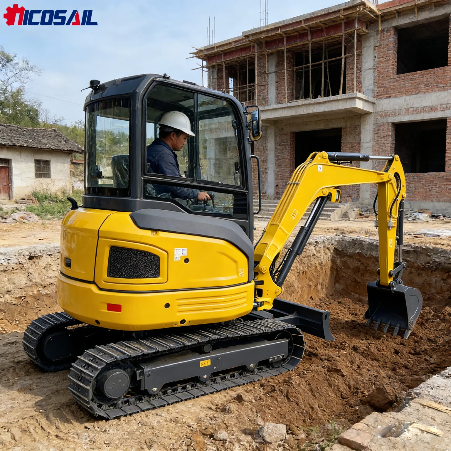 

3.0 Ton Mini Excavator CE Euro 5 Compact Crawler Small Excavator for Farm Garden Construction Landscaping