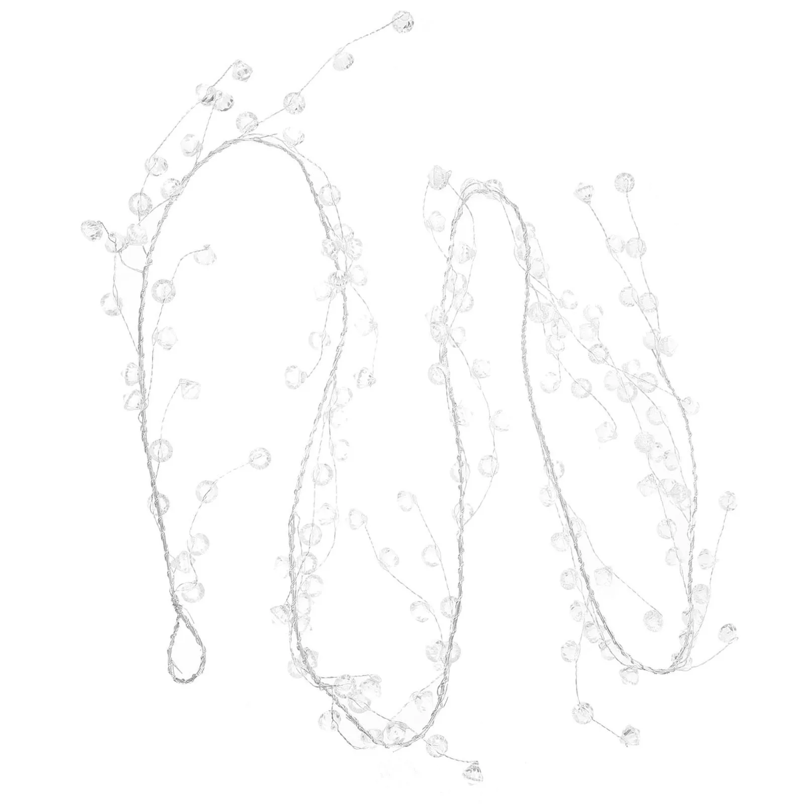 

Acrylic Crystal Bead Garland Clear Teardrop Beads String DIY Wedding Home Decorative Crystal Hanging Ornament Decor