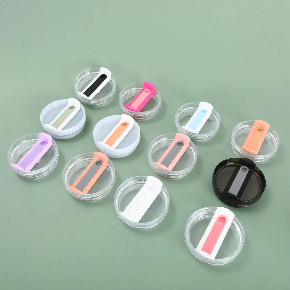 Macaron Colored Sealed Leak Proof Cup Lid Replacement Reusable Tumbler Cover Splash Resistant Straw Cap For Stanley 40oz