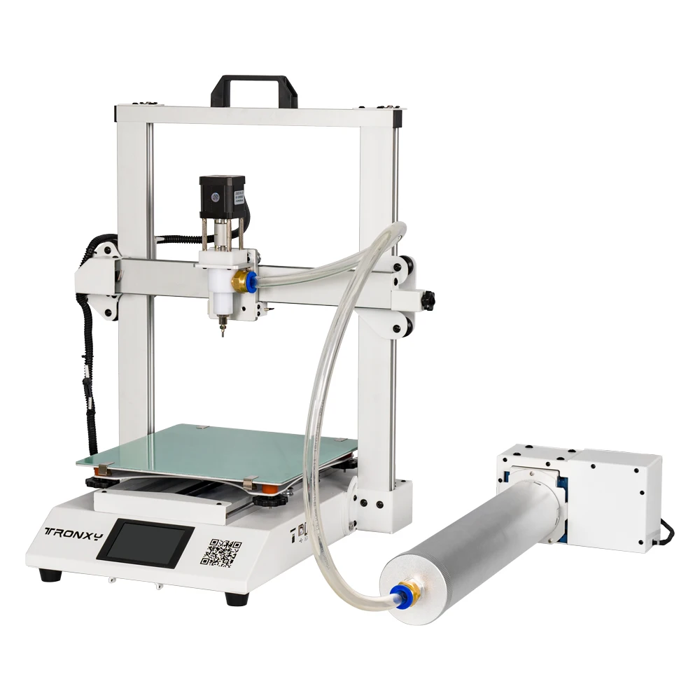 Stampante 3D Tronxy Clay MOORE SERIES Componente metallico con canna di grandi dimensioni da 1 litri