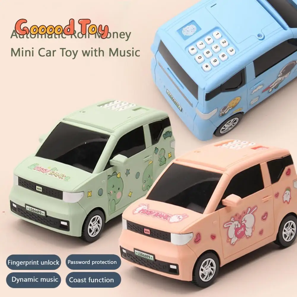 

Kids Toys Moneybox Piggy Bank Car Money To Save with Key Fingerprint Password Unlock Cash Coin Bank Alcancias for Children Gifts