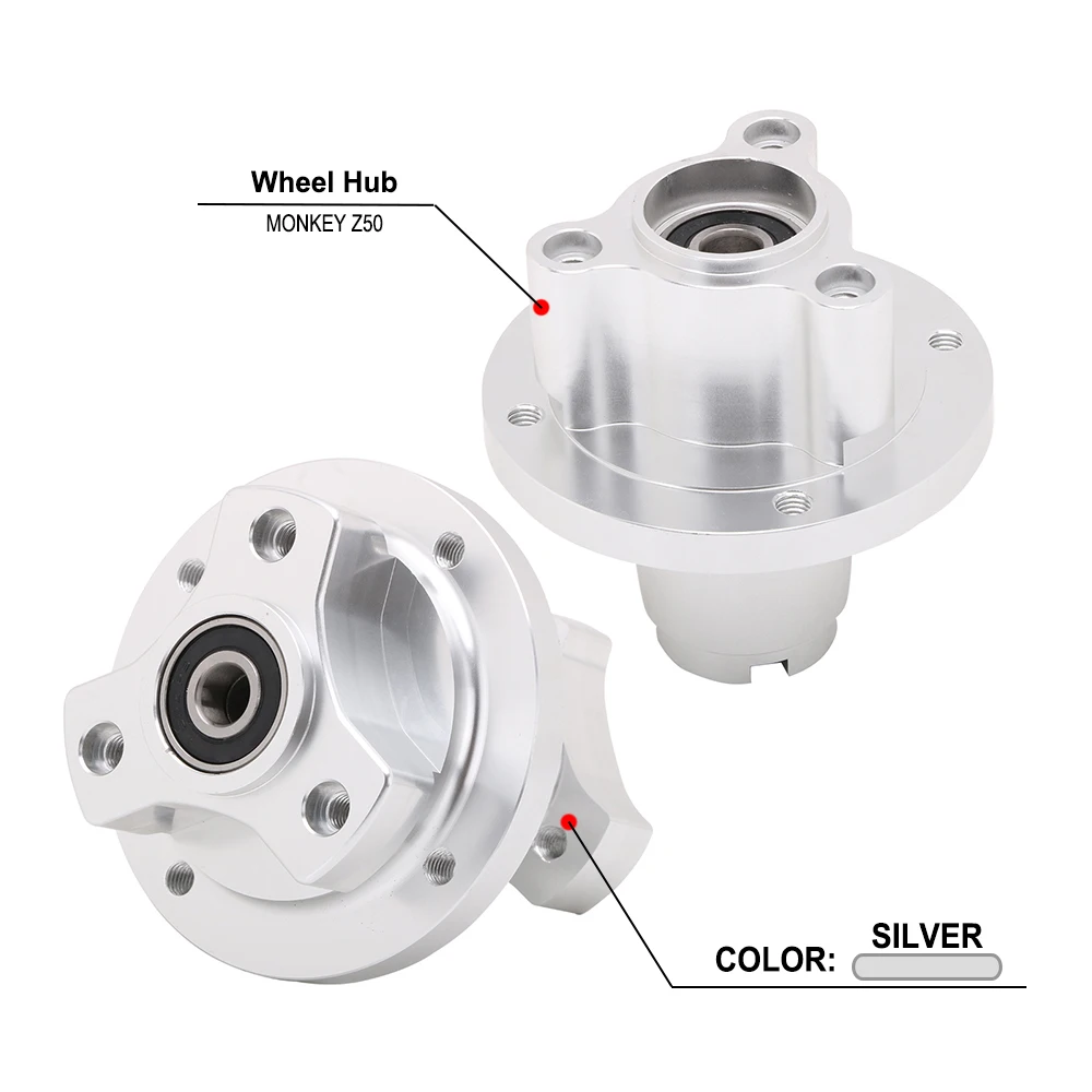 2026 JFG Monkey Bike 6061 T6 Aluminum High Quality Front and Rear Wheel Hub for Most Honda Monkey Z50 Z50A Z50J