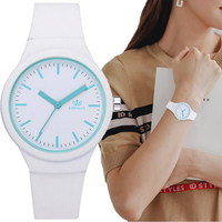 Fashion women's watch Minimalist quartz watch Silicone strap Female casual sports everyday style wristwatch Clock