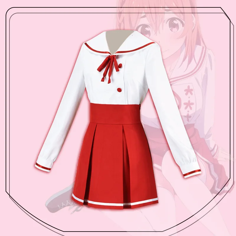 Anime Rent A fidanzata Kanokari Sakurasawa Sumi Costume Cosplay JK uniforme costumi di Halloween per le donne Kawaii Girls minigonna