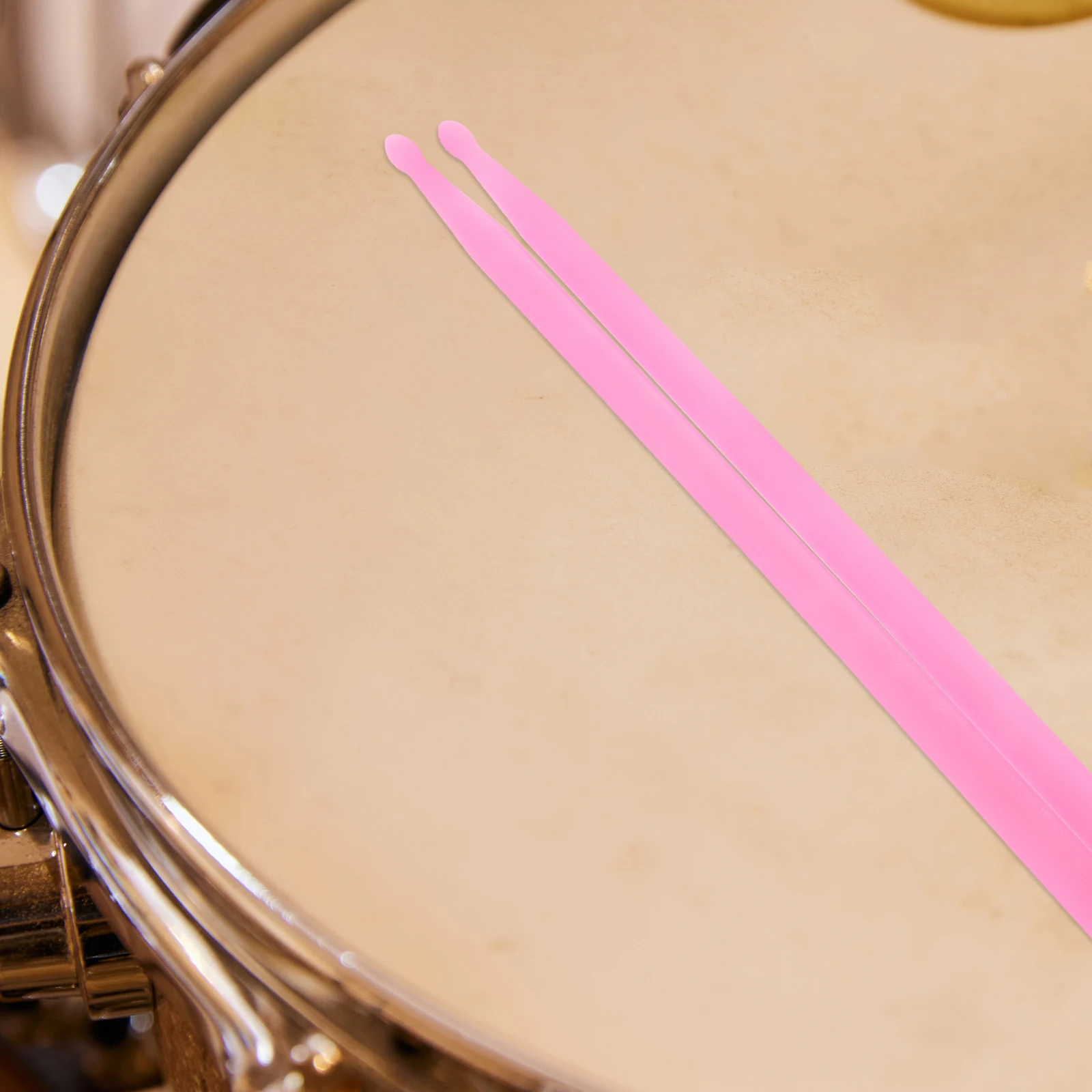 

1 Pair Fluorescent Drumsticks Durable Nylon Glow In The Dark For Drum Set Electronic Jazz Percussion Comfortable Grip Long