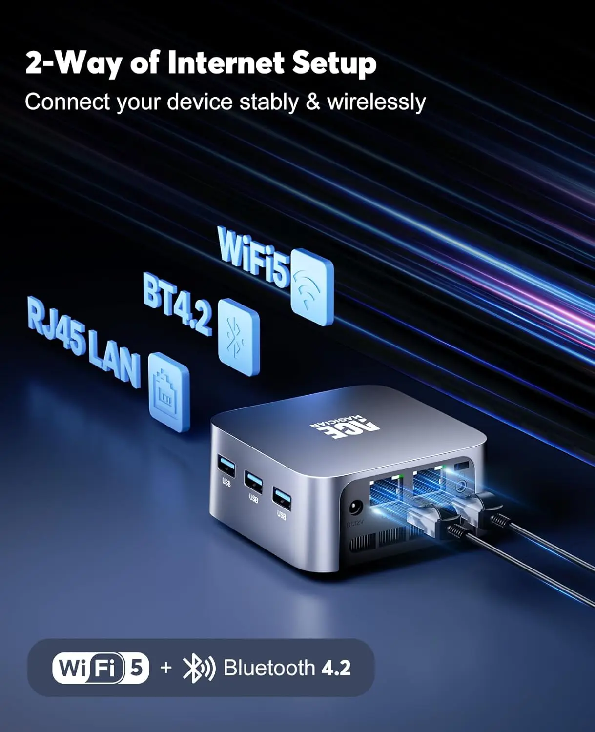 KAMRUI T8 Plus 미니 PC Alder Lake N95 12GB LPDDR5 RAM 256GB SSD 윈도우11 프로 4K 60Hz 2.4/5G WiFi5 BT4.2 미니 데스크탑 컴퓨터