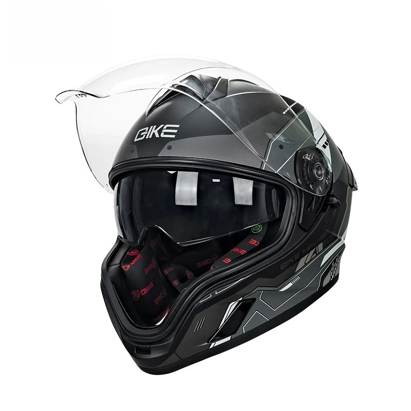 

Full Face Racing Helmets Winter Warm Double Visor Motorcycle Helmet Motorbike Sports helmet