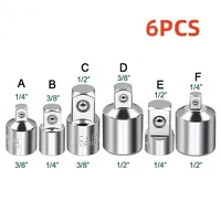 6pcs Ratchet Wrench Socket Converter Sleeve Head Adapter 1/2 \