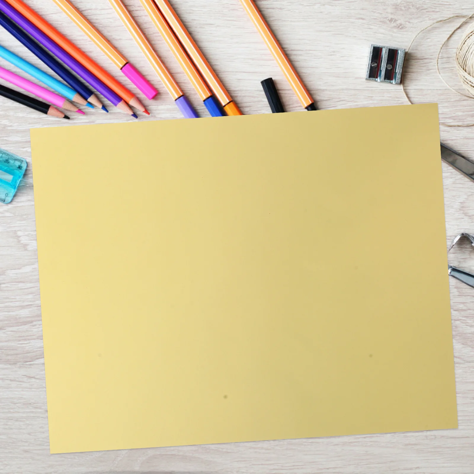 

10Pcs A4 Gold Cardstock Sturdy Material Easy to Cut Fold Versatile Use Greeting Cards Bookmarks Tags Craft Projects Origami