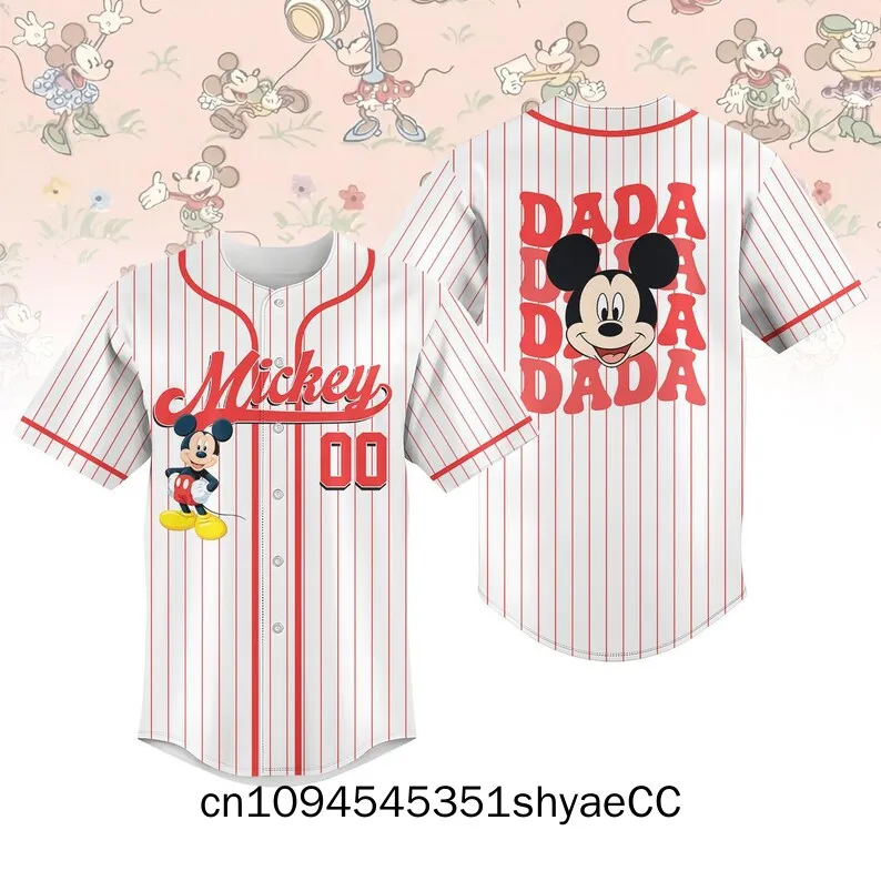 Personalized Mickey Mouse Jersey, Disney Mouse Jersey Men, Custom Kid Baseball Team, Disneyland Family Vacation Shirt