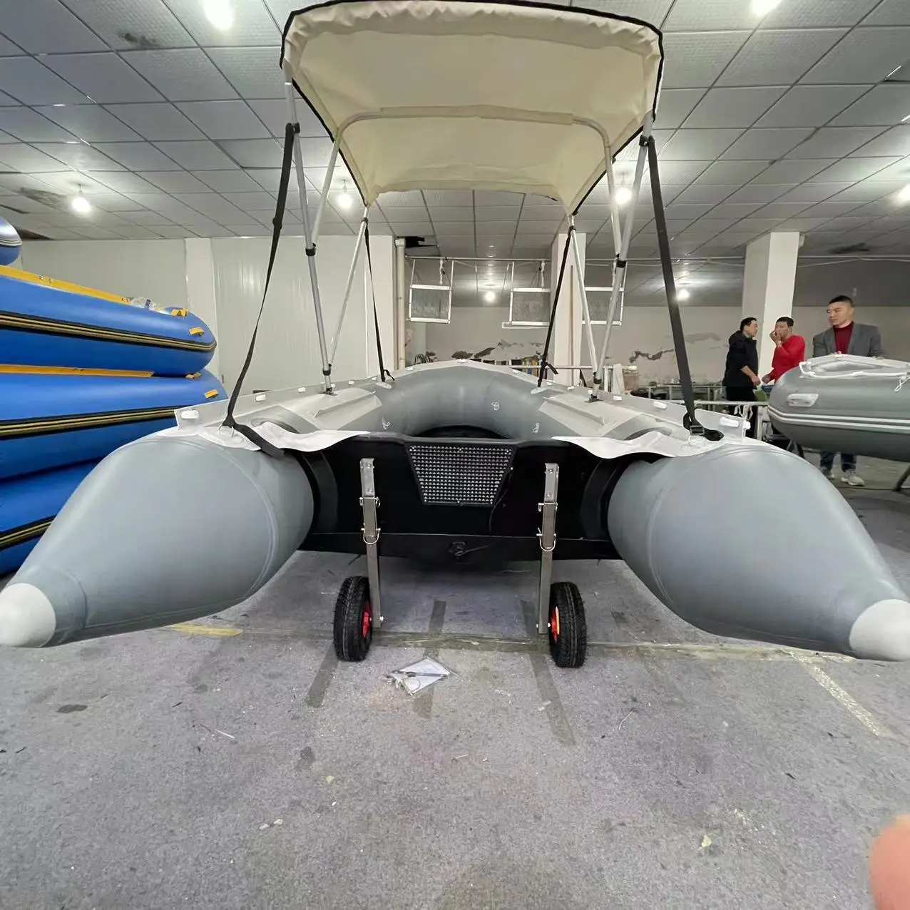 

0,9 мм 1,2 мм Корейские легкие гребные лодки из ПВХ, надувная понтонная спортивная лодка с алюминиевым полом