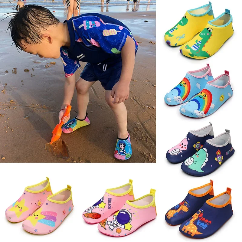 Children Quick Dry Non-Slip Barefoot Beach Seaside Water Shoes Outdoor Comfortable Aqua Shoe Boy Girl Soft Surfing Swimming Shoe