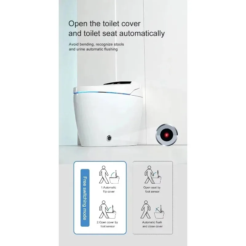 

Bathroom Luxury Sensor Automatic Flush Wc Bidet Ceramic Floor One Piece Smart Toilet Bowl