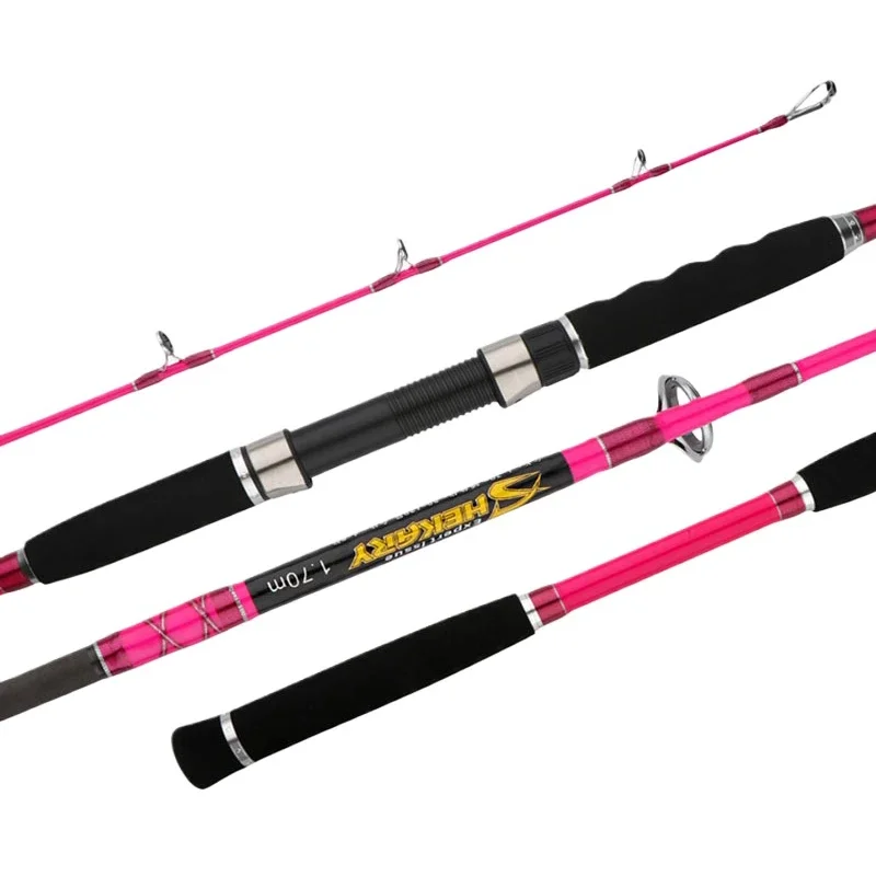 

New Superhard Rod 1.7M PE 4-8 Lure Weight 80-120G 13kgs Max Fishing Shipping Boat Rod Ocean Deep Sea Fishing Rod