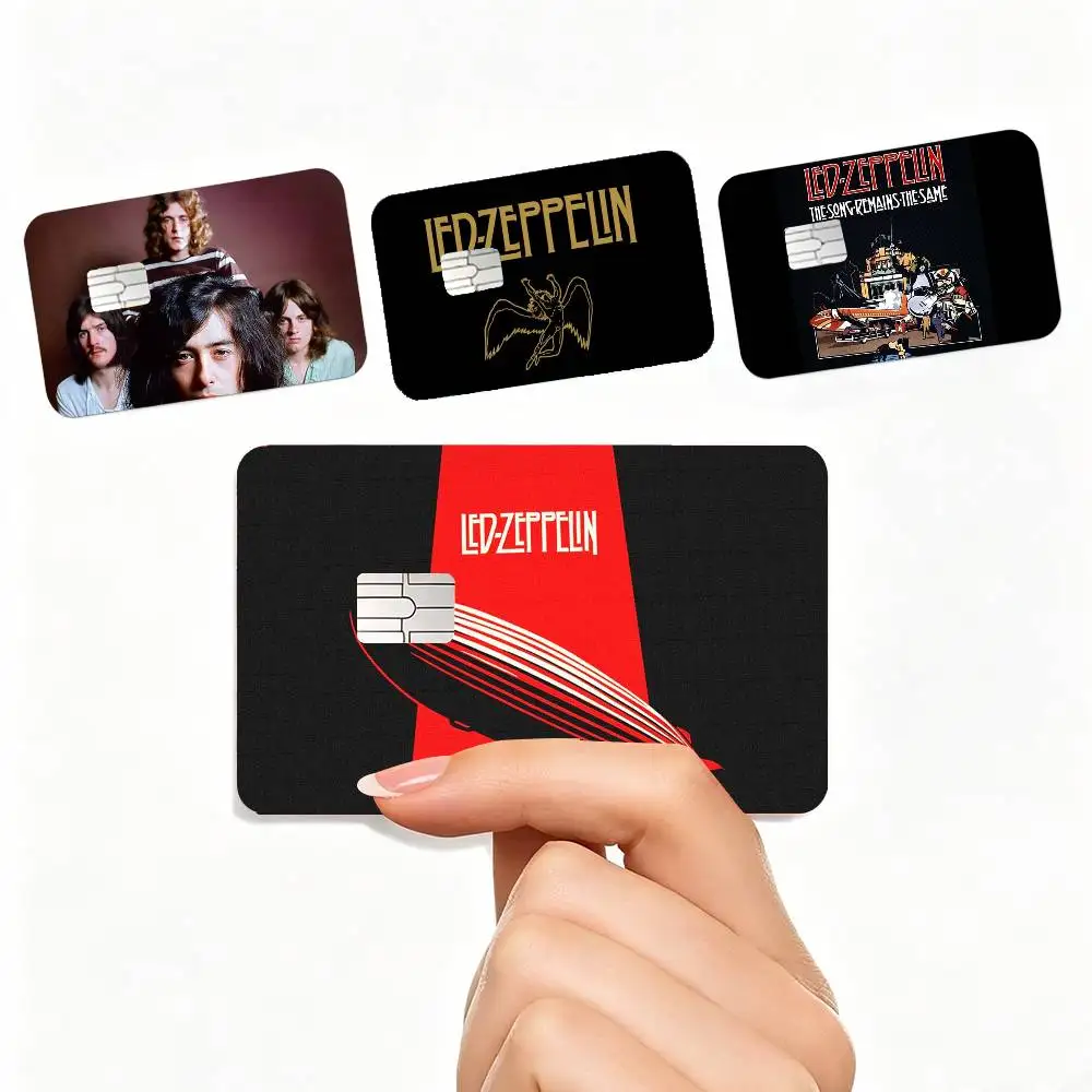 COOL L-Led Zeppelin B-Band 4pcs 1Set Card Stickers Small Waterproof Chip 4PCS Card Sticker