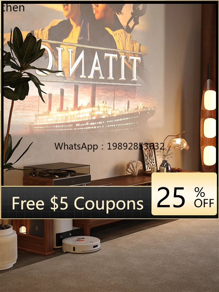 AA  solid wood TV cabinet coffee table combination drawer floor cabinet household floor cabinet