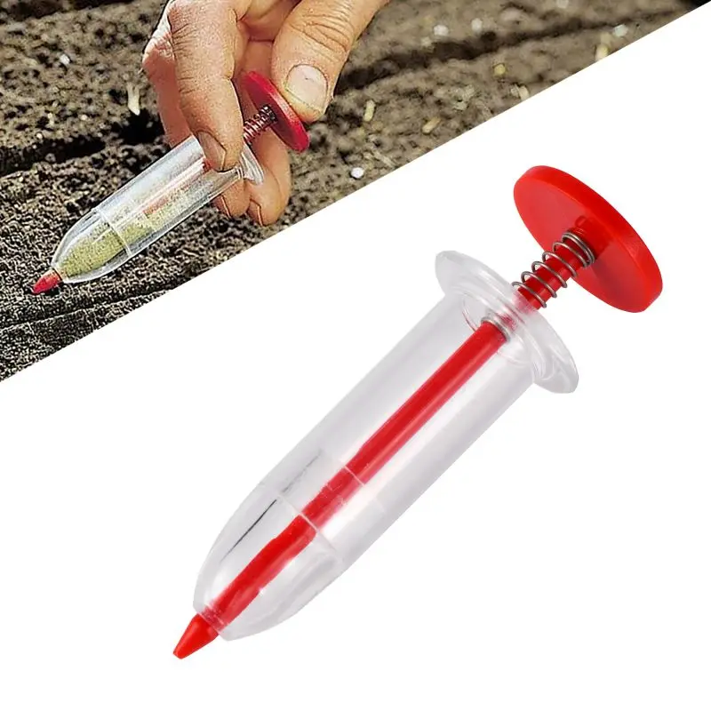 Mini Syringe Seeder Seeds​Precision Sowing Dispenser Manual Spreader Handheld Planter Machinetool Gardentool Flower Bed Supplies