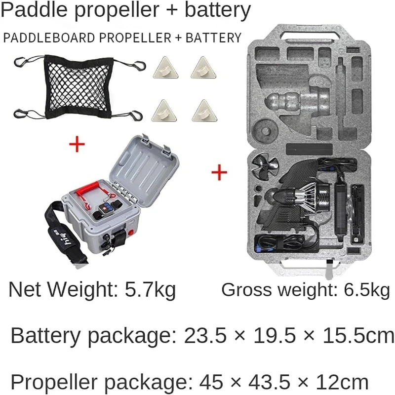 Paddle Board Push Motor Inflatable SUP Surf Kayak, 24v Battery Electric Fin,the Top Speed 7.5 Km/h,Equipped with Remote Control