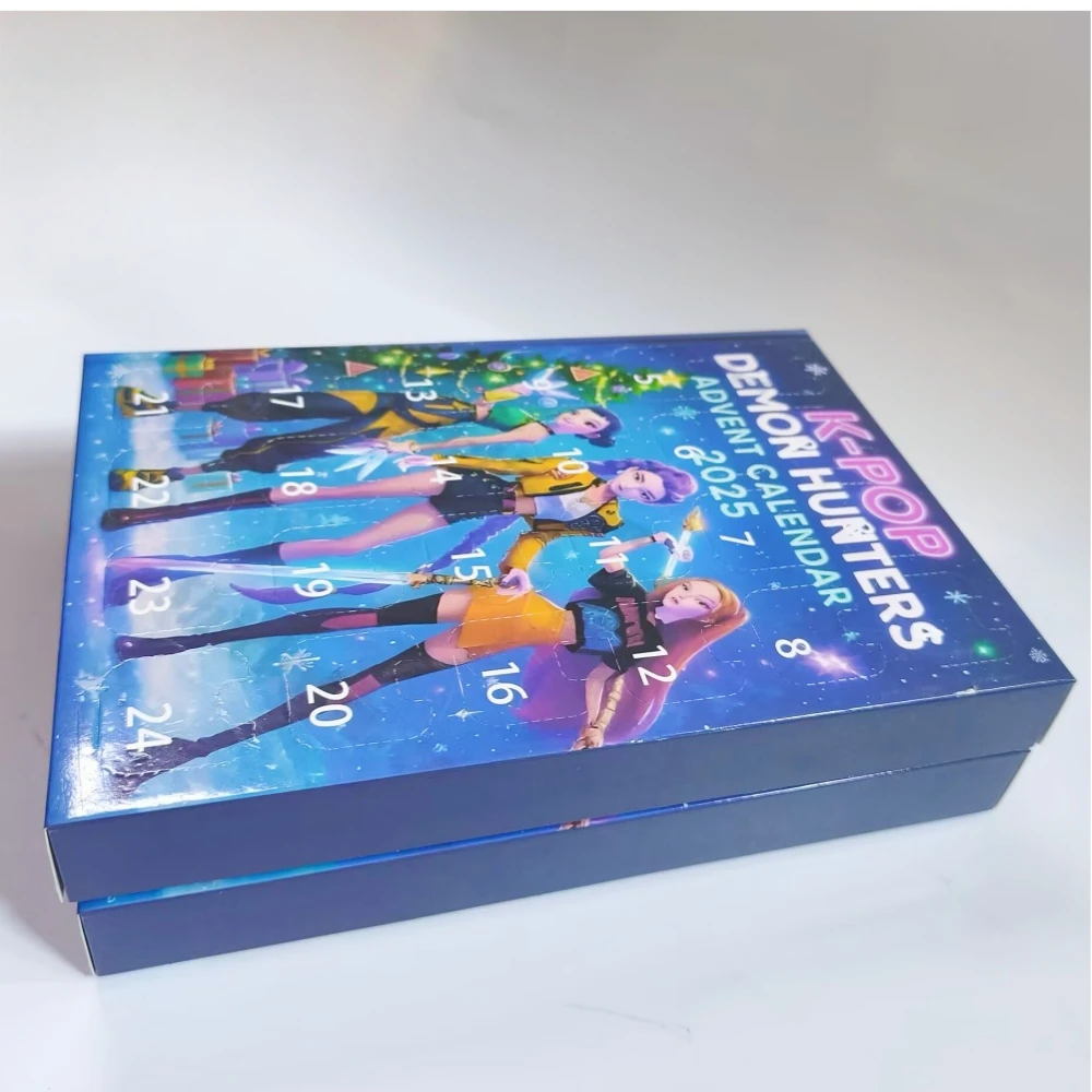 Calendario de Adviento Kpop Demon Hunters, caja ciega Hunxic Rumi Mira Joye, modelo de colección de muñecos, decoración, regalo de Navidad para niños, 2025