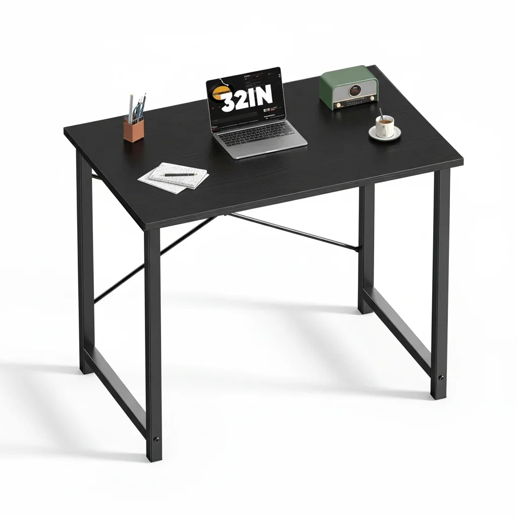 

47" Small Computer Desk, Space-Saving Modern Study Table for Dorms & Daily Use, Compact Design