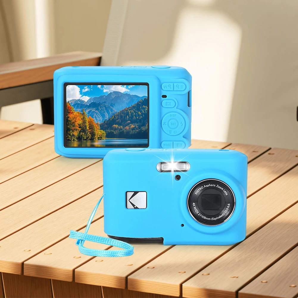 Für KODAK PIXPRO FZ45 Slim Fit Kameratasche mit Umhängeband Leichte Kamerahülle Verschleißfeste Outdoor-Reisekamera-Schutzhülle