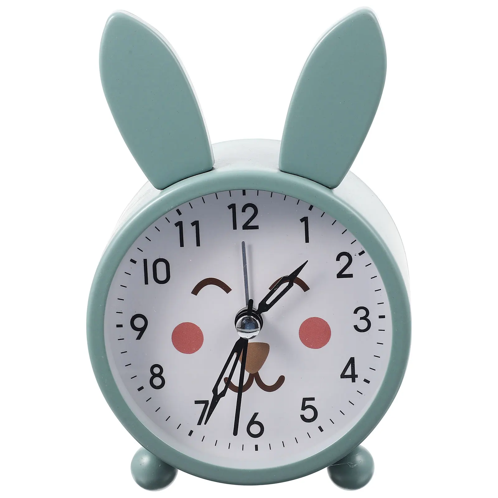 

Cartoon Bunny Alarm Mute Non Ticking Desktop For Bedroom Home Office Decorative Bunny Ear Table Quiet Small Alarm Clock With