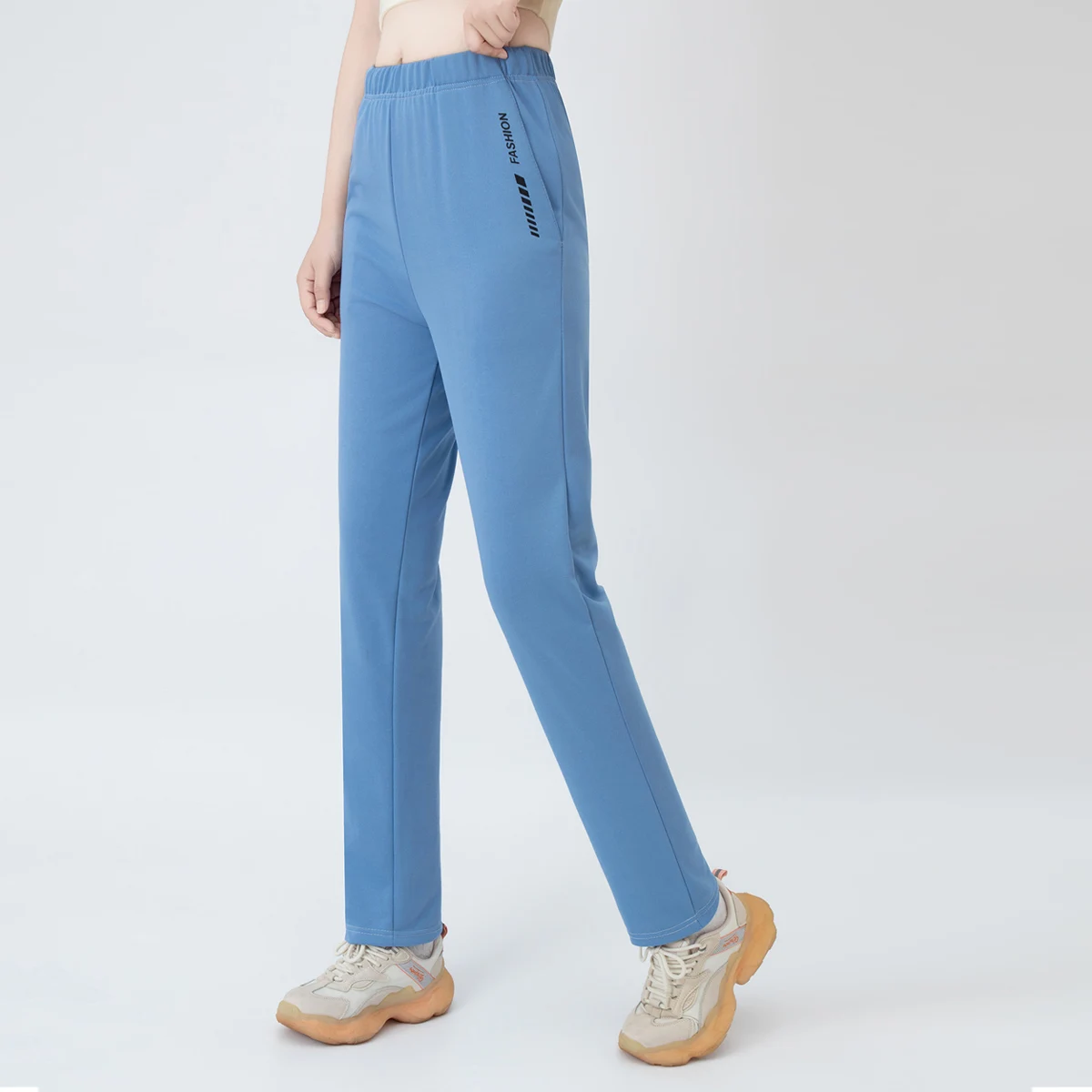 Herbst Neu 7-Farben Lässige Vielseitige Damenhose Bequeme Sportliche Hose mit Taschen Jogginghose für Teenager Gerade Hose – Detail 11