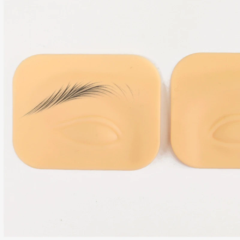 High-Quality Silicone Eyebrow Practice Pads for Beginners Thickened Lifelike Skin Single Eye Small Flat Base Perfect for Ta