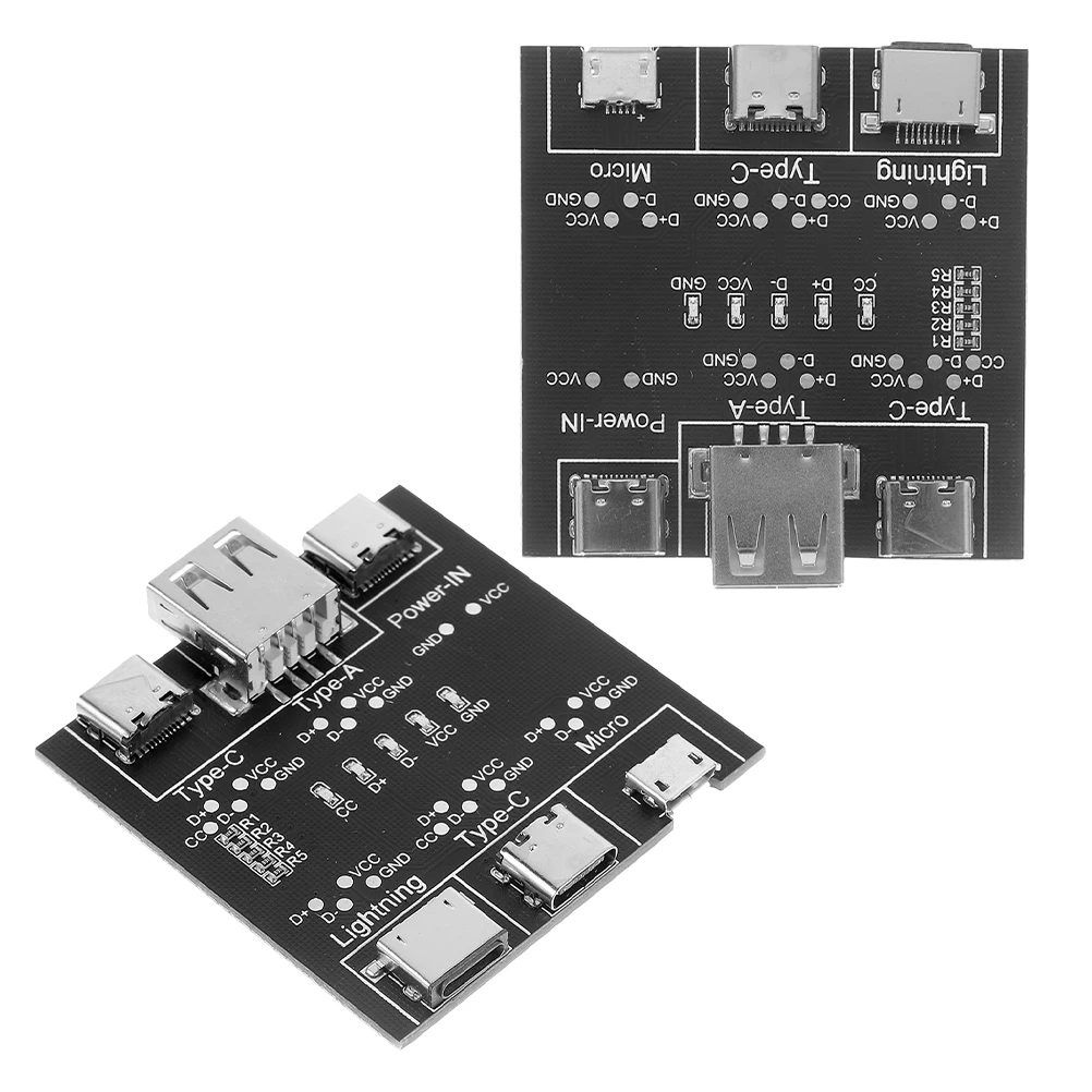 

2pcs USB Cable Tester for Apple Type C Short Circuit Detection Tool Wire Testing Instruments USB Line Checker