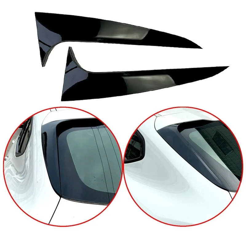 2019+For BMW X4 G02 High Quality ABS Window Side Wing Splitter Trunk Canard Splitter Gloss Black Body Kit