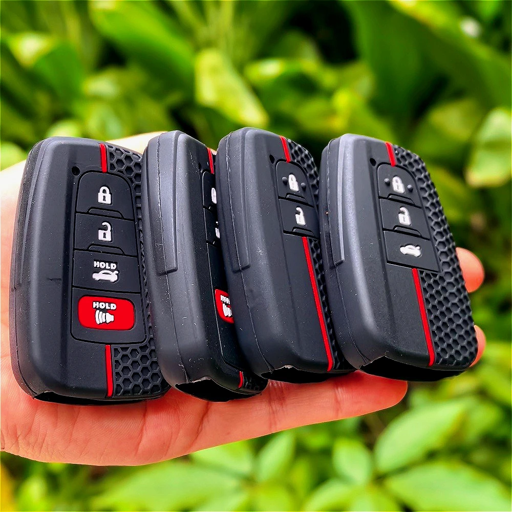 

Silicone Remote Car Key Case Cover for Toyota CHR Camry Corolla RAV4 Highlander C-HR Prius Land Cruiser Prado Shell Accessories