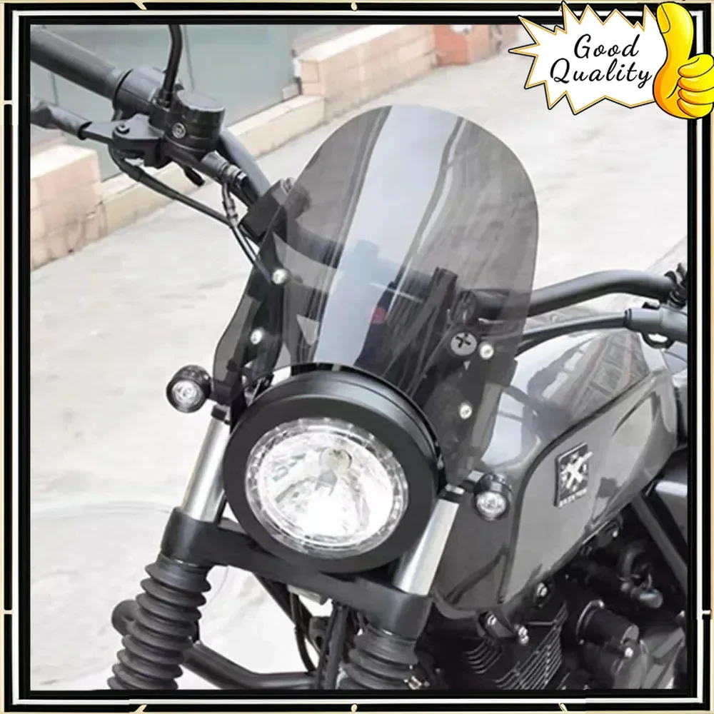 

【Good quality】For Brixton Felsberg 125 Motorcycle Retro Style Windshield Apply Fit Brixton Felsberg 125