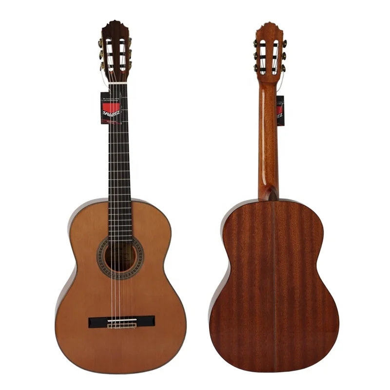 High Quality Hot- Selling Classical Guitar With Solid Top Mahogany Back And Side 6 Nylon String