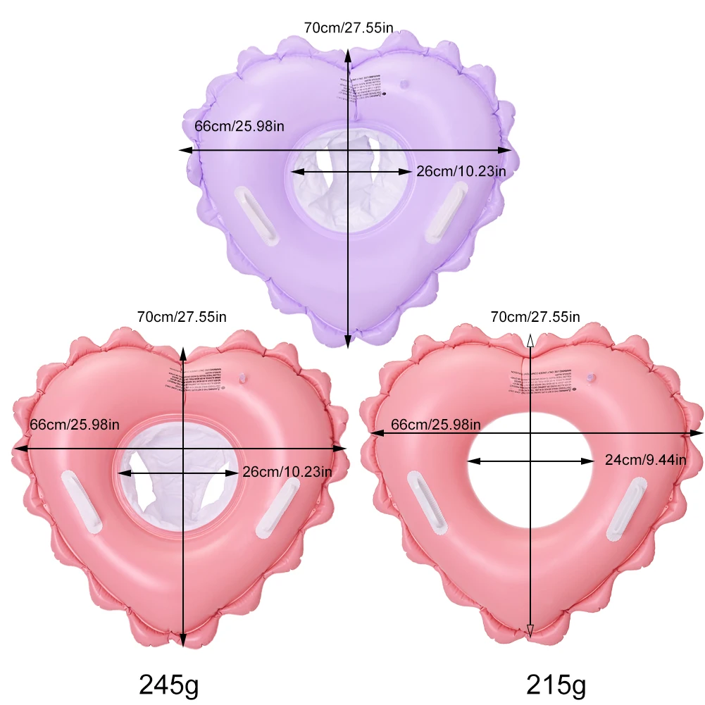 Dmuchane koło do pływania dla dzieci dziecko małe obręcz do pływania dla dziecka serce nadmuchiwane koło do pływania pływający w basenie siedzisko