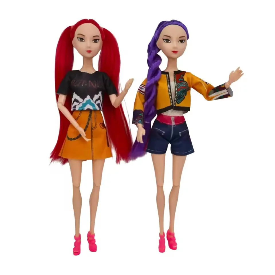 K-Pop شيطان الصيادين 30 سنتيمتر الفينيل عمل الشكل رومي ميرا زوي شخصيات الفينيل قناع دمية تمثال هدية الكريسماس مروحة نادي الهدايا #4