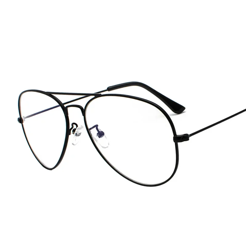 Classic Glasses Men Women Clear Lens Glasses Clear Metal Spectacle Frame Optics Myopia Eyeglasses Lunette Femme High Quality