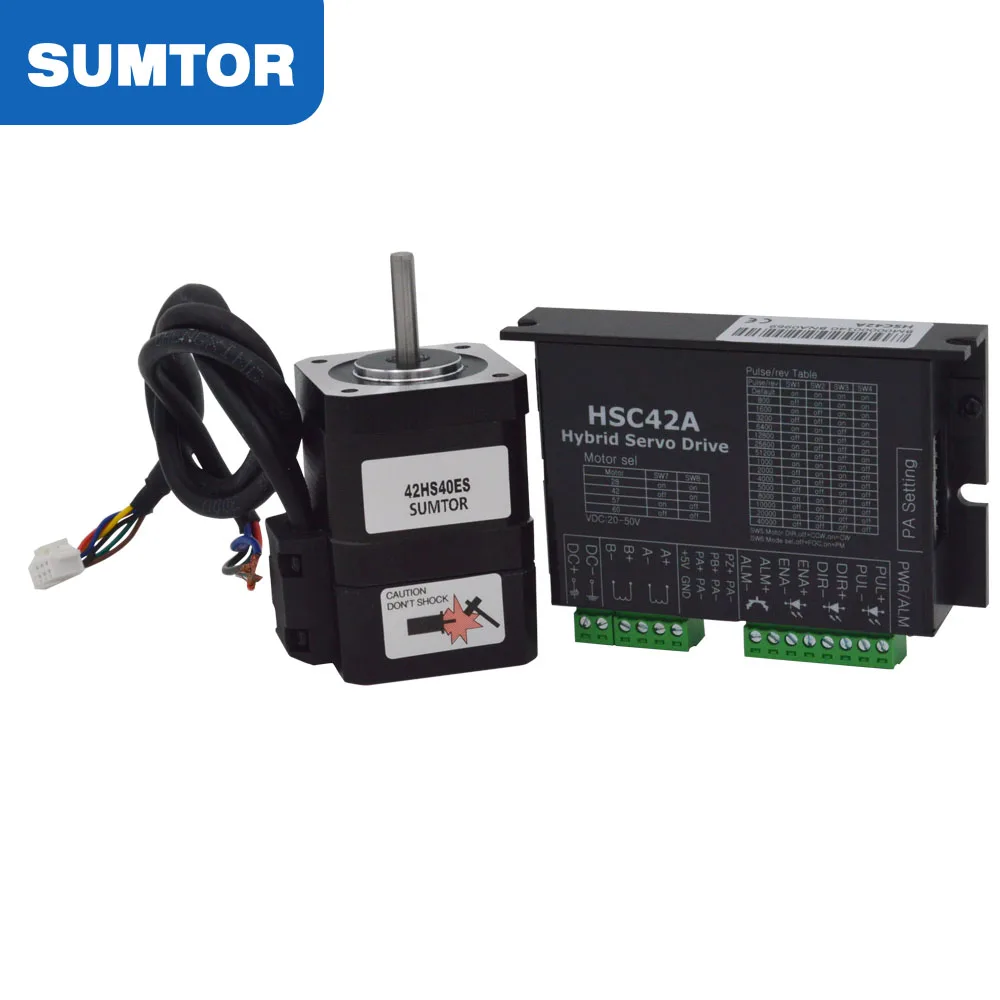 Nema 8 محرك متدرج بحلقة مغلقة مع التشفير HSC42A خطوة المحرك سائق 20 محرك متدرج مجموعة SUMTOR